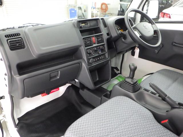 KCエアコン・パワステ 4WD スズキセーフティサポート装着 5MT 運転席&助手席エアバッグ ABS 横滑り防止 アクセサリーソケット スピーカー内臓AM/FMラジオ ライトレベライザー オートライト 届出済未使用車(10枚目)
