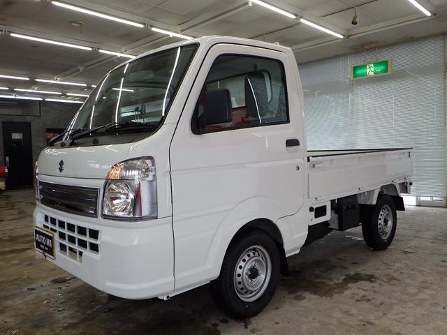 KCエアコン・パワステ農繁仕様 4WD 5MT スピーカー内蔵AM/FMラジオ アクセサリーソケット ライトレベライザー デフロック 横滑り防止 アッパーメンバーガード アングルポストガード リヤゲートチェーン 届出済未使用車(4枚目)