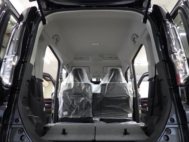 スペーシアカスタム ハイブリッドＸＳ　４ＷＤ　スズキセーフティサポート　両側パワスラ　ステアリングヒーター　ＨＵＤ　純正１５インチＡＷ　Ｒオットマンシート　レーダークルーズ　ＬＥＤヘッドライト　ＬＥＤフォグ　前後ソナー　届出済未使用車（26枚目）
