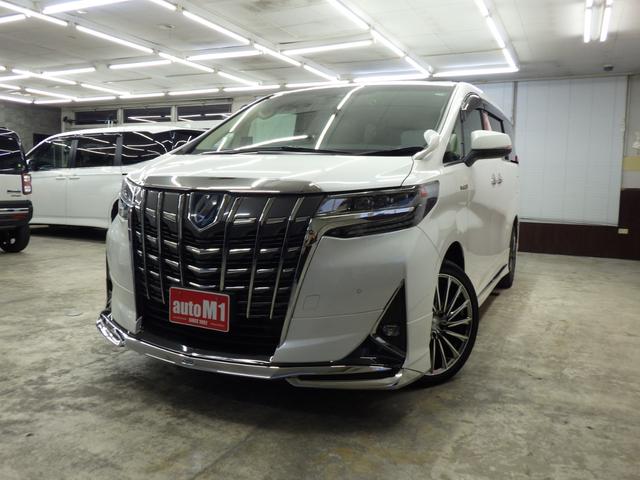 アルファードハイブリッド Ｇ　Ｆパッケージ　４ＷＤ　ＴＳＳ　モデリスタエアロキット　純正ディスプレイナビフルセグ　バックカメラ　１２．１型後席モニター　純正エンスタ　ビルトインＥＴＣ　レオニスＣＨ１９インチＡＷ　寒冷地仕様　ワンオーナー　禁煙車（5枚目）
