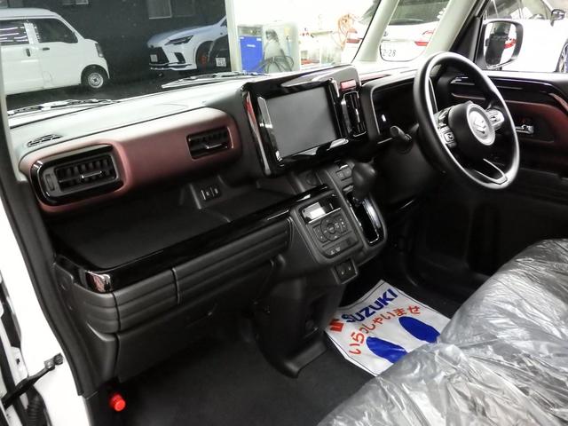 スペーシアカスタム ハイブリッドＧＳ　４ＷＤ　スズキセーフティサポート　左側パワスラ　レーダークルーズ　純正１４インチＡＷ　Ｆ左右シートヒーター　ミラーヒーター　ＬＥＤヘッドライト　ＬＥＤフォグ　スマートキー２個　ＥＳＰ　届出済未使用車（12枚目）