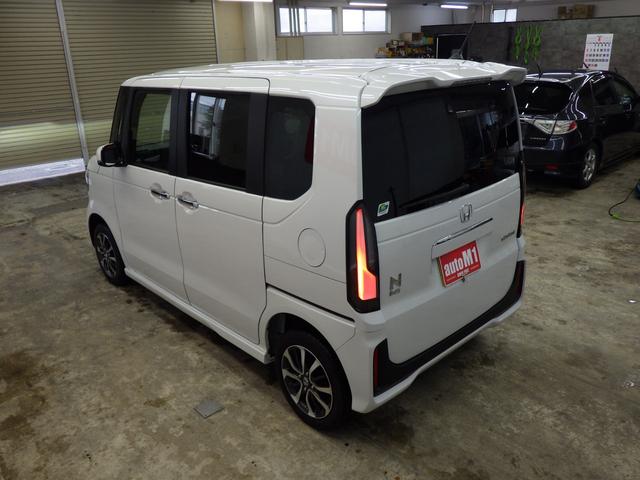 N-BOXカスタム ベースグレード 4WD ホンダセンシング 両側パワースライドドア レーダークルーズ ライトレベライザー フロント左右シートヒーター ミラーヒーター LEDヘッドライト 純正14インチAW 前後ソナー 1オーナー禁煙車(56枚目)
