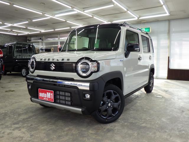 ハスラー タフワイルド　４ＷＤ　スズキセーフティサポート　スズキコネクト９インチナビフルセグ　全方位カメラ　ＬＥＤヘッドライト　ＬＥＤフォグ　ルーフレール　純正１５インチＡＷ　レーダークルーズ　ＥＳＰ　届出済未使用車（5枚目）