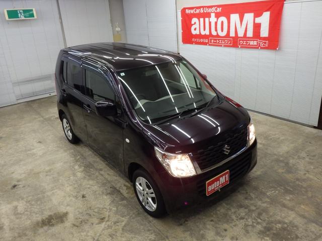 ワゴンR FX 4WD キーレスエントリー ライトレベライザー アイドリングストップ フロント左右シートヒーター ミラーヒーター 純正CDデッキ 社外フロアマット&ドアバイザー 社外14インチアルミホイール 禁煙車(47枚目)