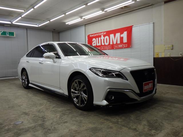 クラウンハイブリッド RSアドバンス Four 4WD サンルーフ 純正ナビフルセグ パノラミックビューモニター ETC2.0 純正オプションフルエアロ デジタルインナーミラー 純正マットバイザー 純正F&室内ドラレコ TSS ワンオーナー 禁煙車(6枚目)
