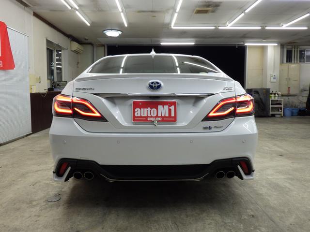 クラウンハイブリッド RSアドバンス Four 4WD サンルーフ 純正ナビフルセグ パノラミックビューモニター ETC2.0 純正オプションフルエアロ デジタルインナーミラー 純正マットバイザー 純正F&室内ドラレコ TSS ワンオーナー 禁煙車(63枚目)