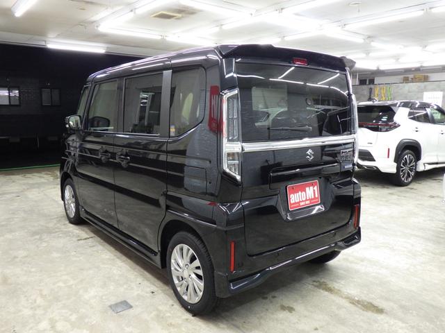 スペーシアカスタム ハイブリッドＧＳ　４ＷＤ　スズキセーフティサポート　左パワスラ　レーダークルーズ　Ｆ左右シートヒーター　ミラーヒーター　ＬＥＤヘッドライト　ＬＥＤフォグ　ロールサンシェード　純正１４インチＡＷ　ＥＳＰ　届出済未使用車（9枚目）