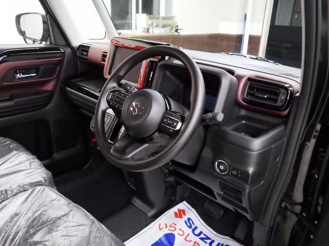 スペーシアカスタム ハイブリッドＧＳ　４ＷＤ　スズキセーフティサポート　左パワスラ　レーダークルーズ　Ｆ左右シートヒーター　ミラーヒーター　ＬＥＤヘッドライト　ＬＥＤフォグ　ロールサンシェード　純正１４インチＡＷ　ＥＳＰ　届出済未使用車（10枚目）