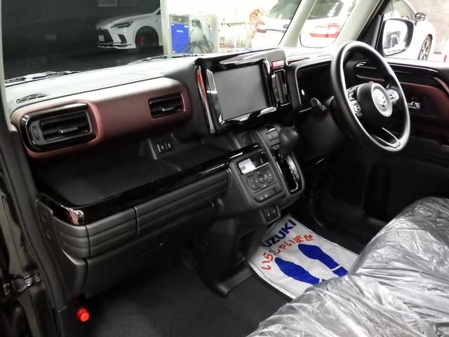 スペーシアカスタム ハイブリッドＧＳ　４ＷＤ　スズキセーフティサポート　左パワスラ　レーダークルーズ　Ｆ左右シートヒーター　ミラーヒーター　ＬＥＤヘッドライト　ＬＥＤフォグ　ロールサンシェード　純正１４インチＡＷ　ＥＳＰ　届出済未使用車（12枚目）