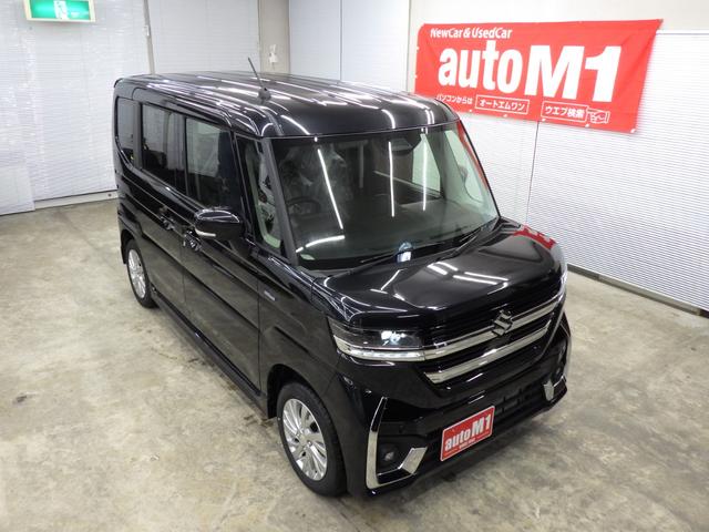 スペーシアカスタム ハイブリッドＧＳ　４ＷＤ　スズキセーフティサポート　左パワスラ　レーダークルーズ　Ｆ左右シートヒーター　ミラーヒーター　ＬＥＤヘッドライト　ＬＥＤフォグ　ロールサンシェード　純正１４インチＡＷ　ＥＳＰ　届出済未使用車（53枚目）