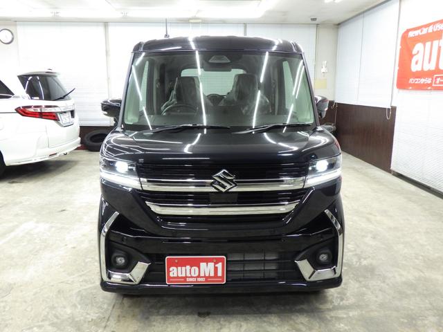 スペーシアカスタム ハイブリッドＧＳ　４ＷＤ　スズキセーフティサポート　左パワスラ　レーダークルーズ　Ｆ左右シートヒーター　ミラーヒーター　ＬＥＤヘッドライト　ＬＥＤフォグ　ロールサンシェード　純正１４インチＡＷ　ＥＳＰ　届出済未使用車（55枚目）