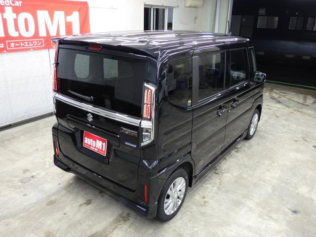 スペーシアカスタム ハイブリッドＧＳ　４ＷＤ　スズキセーフティサポート　左パワスラ　レーダークルーズ　Ｆ左右シートヒーター　ミラーヒーター　ＬＥＤヘッドライト　ＬＥＤフォグ　ロールサンシェード　純正１４インチＡＷ　ＥＳＰ　届出済未使用車（56枚目）