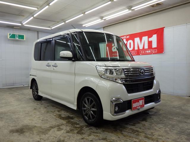 タント カスタムＸ　ＳＡＩＩＩ　４ＷＤ　初売車　２０２６年１月２日午前９時販売開始　店頭販売及び秋田県内在住のお客様のみの販売です　パナソニック製ナビフルセグ　バックカメラ　夏タイヤ１４インチＡＷセット　スタッドレスＡＷセット付属（6枚目）