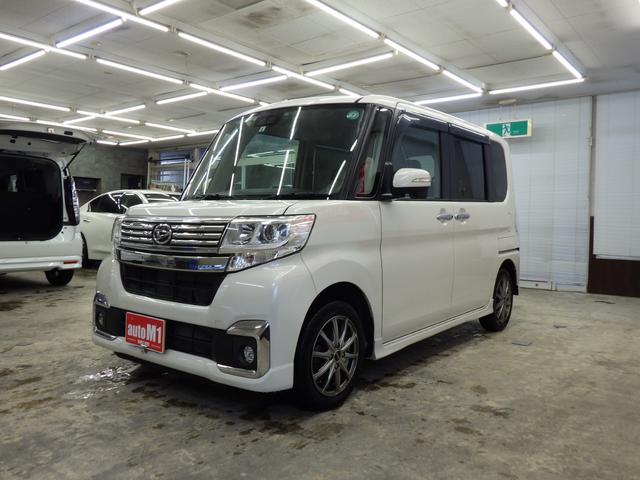 タント カスタムＸ　ＳＡＩＩＩ　４ＷＤ　初売車　２０２６年１月２日午前９時販売開始　店頭販売及び秋田県内在住のお客様のみの販売です　パナソニック製ナビフルセグ　バックカメラ　夏タイヤ１４インチＡＷセット　スタッドレスＡＷセット付属（7枚目）