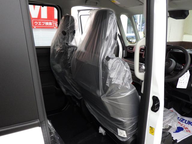 スペーシアカスタム ハイブリッドXS 4WD スズキセーフティサポート 両側パワスラ ステアリングヒーター 純正15インチAW シートバックテーブル Rオットマンシート スリムサーキュレーター HUD LEDヘッドライト 届出済未使用車(15枚目)