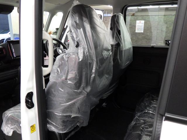 スペーシアカスタム ハイブリッドXS 4WD スズキセーフティサポート 両側パワスラ ステアリングヒーター 純正15インチAW シートバックテーブル Rオットマンシート スリムサーキュレーター HUD LEDヘッドライト 届出済未使用車(17枚目)