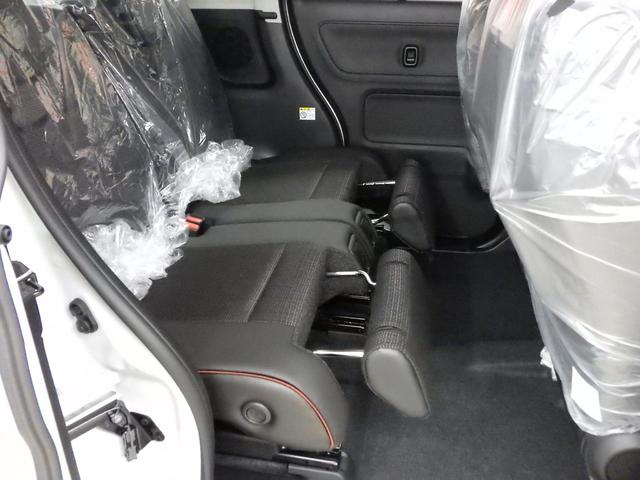 スペーシアカスタム ハイブリッドXS 4WD スズキセーフティサポート 両側パワスラ ステアリングヒーター 純正15インチAW シートバックテーブル Rオットマンシート スリムサーキュレーター HUD LEDヘッドライト 届出済未使用車(19枚目)