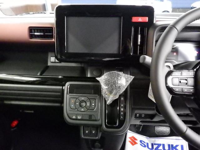 スペーシアカスタム ハイブリッドXS 4WD スズキセーフティサポート 両側パワスラ ステアリングヒーター 純正15インチAW シートバックテーブル Rオットマンシート スリムサーキュレーター HUD LEDヘッドライト 届出済未使用車(35枚目)
