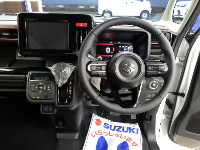 スペーシアカスタム ハイブリッドXS 4WD スズキセーフティサポート 両側パワスラ ステアリングヒーター 純正15インチAW シートバックテーブル Rオットマンシート スリムサーキュレーター HUD LEDヘッドライト 届出済未使用車(39枚目)