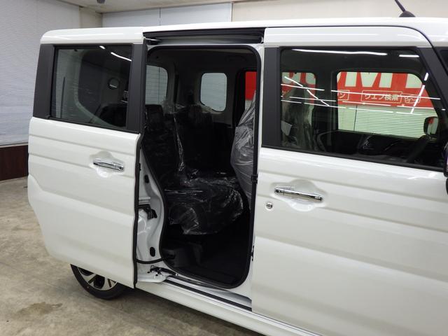 スペーシアカスタム ハイブリッドXS 4WD スズキセーフティサポート 両側パワスラ ステアリングヒーター 純正15インチAW シートバックテーブル Rオットマンシート スリムサーキュレーター HUD LEDヘッドライト 届出済未使用車(65枚目)