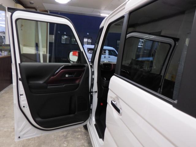 スペーシアカスタム ハイブリッドXS 4WD スズキセーフティサポート 両側パワスラ ステアリングヒーター 純正15インチAW シートバックテーブル Rオットマンシート スリムサーキュレーター HUD LEDヘッドライト 届出済未使用車(66枚目)