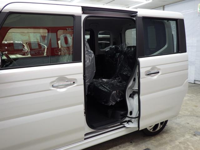 スペーシアカスタム ハイブリッドXS 4WD スズキセーフティサポート 両側パワスラ ステアリングヒーター 純正15インチAW シートバックテーブル Rオットマンシート スリムサーキュレーター HUD LEDヘッドライト 届出済未使用車(67枚目)