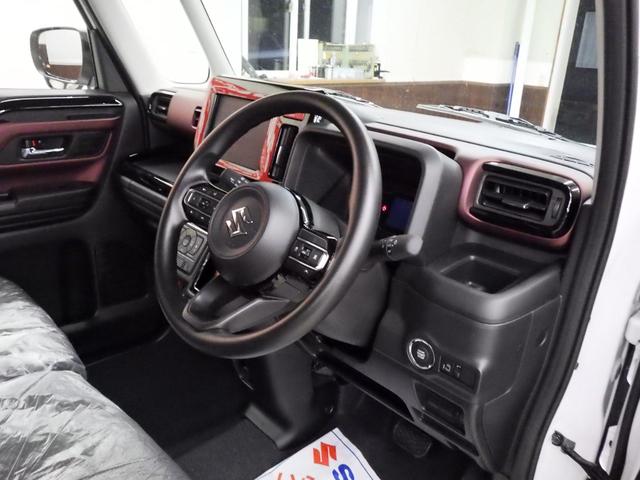 スペーシアカスタム ハイブリッドGS 4WD スズキセーフティサポート 左側パワスラ レーダークルーズ F左右シートヒーター ミラーヒーター LEDヘッドライト LEDフォグ 純正14インチAW 電動パーキング ESP 届出済未使用車(10枚目)