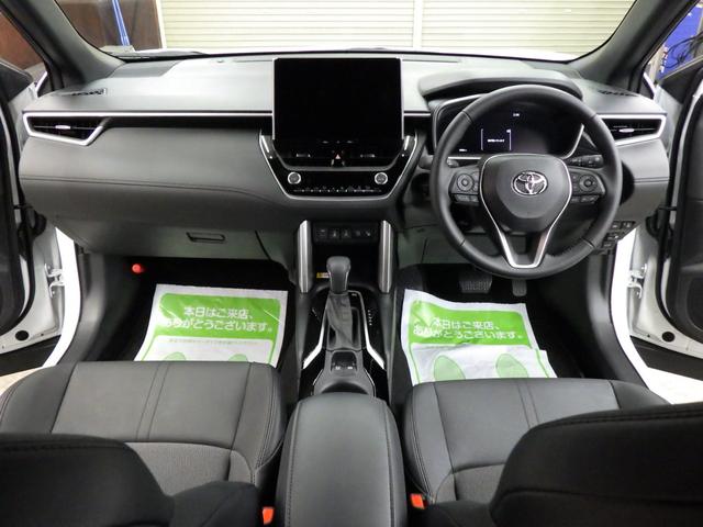 カローラクロス ハイブリッド　Ｚ　４ＷＤ　ＴＳＳ　パノラマルーフ　１０．５型ディスプレイナビフルセグ　パノラミックビューモニター　ビルトインＥＴＣ２．０　純正前後ドラレコ　Ｒパワーゲート　おくだけ充電　寒冷地仕様　ワンオーナー　禁煙車（14枚目）