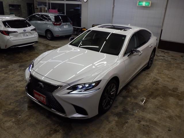 LS LS500h Iパッケージ 4WD サンルーフ 純正ナビフルセグ パノラミックビューモニター キャメル革シート オプション20インチAW スタッドレス純正19インチAWセット付属 Rパワーゲート 寒冷地仕様 ワンオーナー 禁煙車(60枚目)