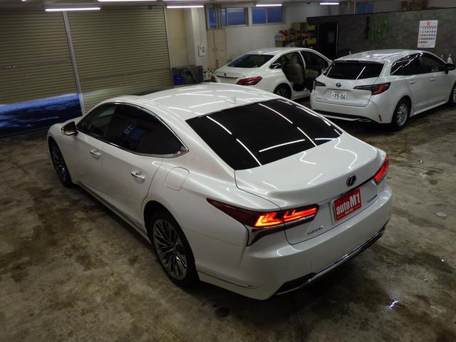 LS LS500h Iパッケージ 4WD サンルーフ 純正ナビフルセグ パノラミックビューモニター キャメル革シート オプション20インチAW スタッドレス純正19インチAWセット付属 Rパワーゲート 寒冷地仕様 ワンオーナー 禁煙車(63枚目)