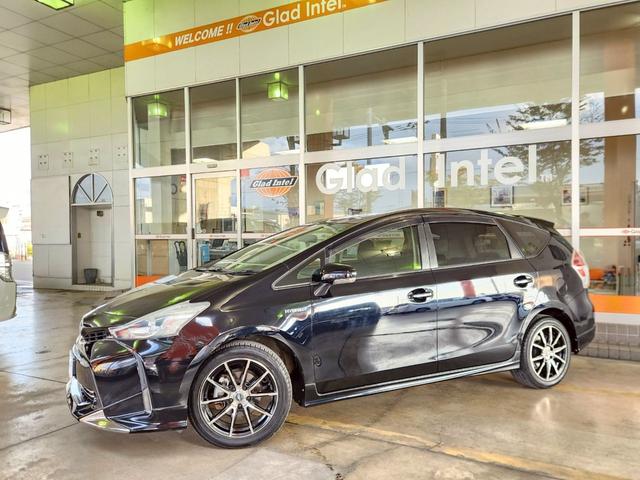 プリウスアルファ S 後期 モデリスタエアロ Bluetooth対応SDナビTV バックカメラ LEDヘッドライト&LEDフォグ デイライト ステアリングリモコン スマートキー プッシュスタート ETC 社外17インチAW(3枚目)