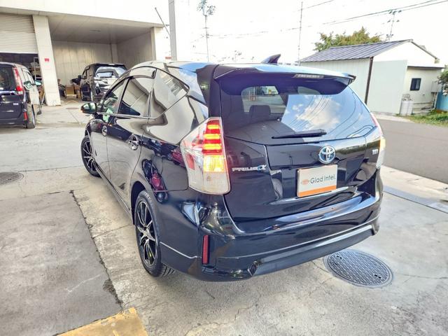 プリウスアルファ S 後期 モデリスタエアロ Bluetooth対応SDナビTV バックカメラ LEDヘッドライト&LEDフォグ デイライト ステアリングリモコン スマートキー プッシュスタート ETC 社外17インチAW(9枚目)