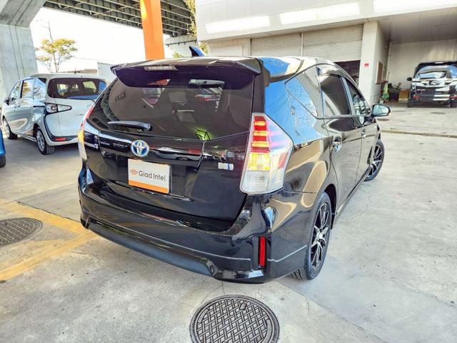 プリウスアルファ S 後期 モデリスタエアロ Bluetooth対応SDナビTV バックカメラ LEDヘッドライト&LEDフォグ デイライト ステアリングリモコン スマートキー プッシュスタート ETC 社外17インチAW(10枚目)