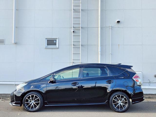 プリウスアルファ S 後期 モデリスタエアロ Bluetooth対応SDナビTV バックカメラ LEDヘッドライト&LEDフォグ デイライト ステアリングリモコン スマートキー プッシュスタート ETC 社外17インチAW(28枚目)