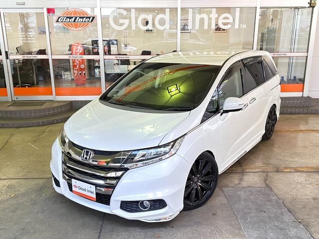 オデッセイ アブソルート 純正インターナビ 後席モニター バックカメラ 両側電動ドア TEIN車高調 AME19インチAW 衝突軽減ブレーキ クルーズコントロール パドルシフト ハーフレザーシート LEDヘッドライト ETC(2枚目)