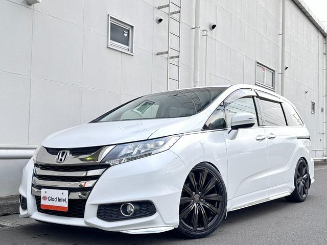 オデッセイ アブソルート 純正インターナビ 後席モニター バックカメラ 両側電動ドア TEIN車高調 AME19インチAW 衝突軽減ブレーキ クルーズコントロール パドルシフト ハーフレザーシート LEDヘッドライト ETC(6枚目)