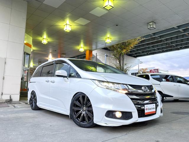 オデッセイ アブソルート 純正インターナビ 後席モニター バックカメラ 両側電動ドア TEIN車高調 AME19インチAW 衝突軽減ブレーキ クルーズコントロール パドルシフト ハーフレザーシート LEDヘッドライト ETC(7枚目)