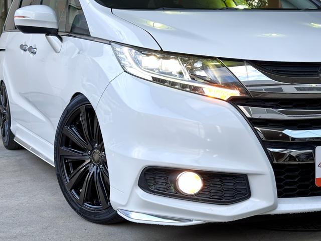 オデッセイ アブソルート 純正インターナビ 後席モニター バックカメラ 両側電動ドア TEIN車高調 AME19インチAW 衝突軽減ブレーキ クルーズコントロール パドルシフト ハーフレザーシート LEDヘッドライト ETC(8枚目)