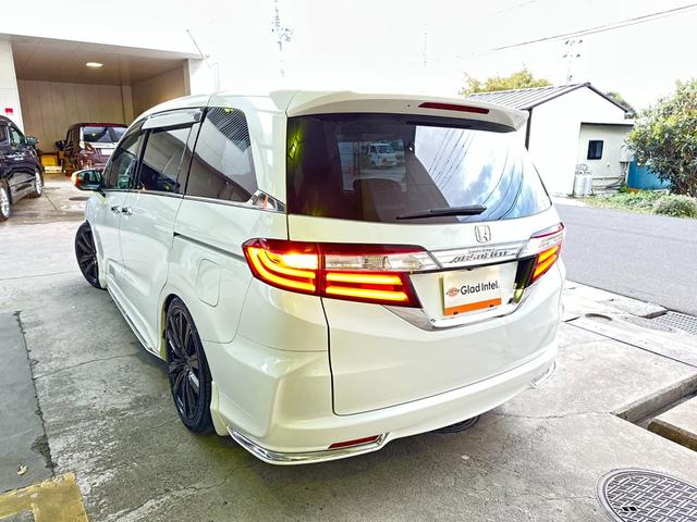 オデッセイ アブソルート 純正インターナビ 後席モニター バックカメラ 両側電動ドア TEIN車高調 AME19インチAW 衝突軽減ブレーキ クルーズコントロール パドルシフト ハーフレザーシート LEDヘッドライト ETC(9枚目)