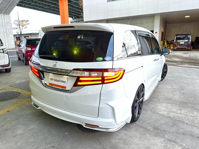 オデッセイ アブソルート 純正インターナビ 後席モニター バックカメラ 両側電動ドア TEIN車高調 AME19インチAW 衝突軽減ブレーキ クルーズコントロール パドルシフト ハーフレザーシート LEDヘッドライト ETC(10枚目)