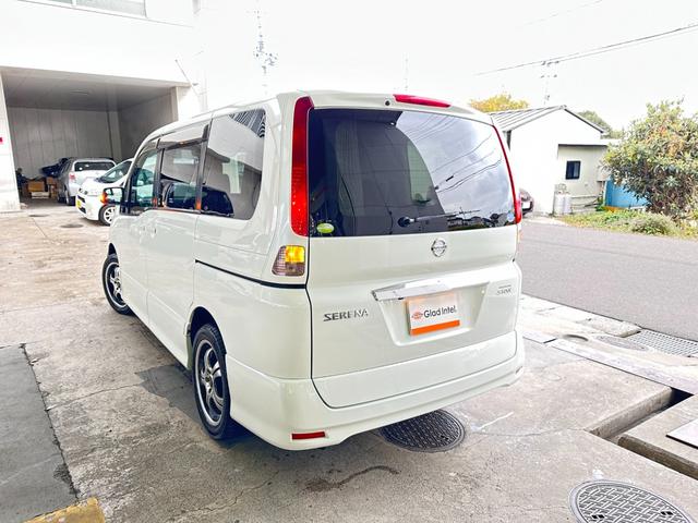 セレナ ハイウェイスター 4WD 後期型 純正HDDナビTV 後席モニター バックカメラ 両側電動ドア エンジンスターター HIDヘッドライト フォグランプ オートライト スマートキー ETC 社外17インチAW(9枚目)