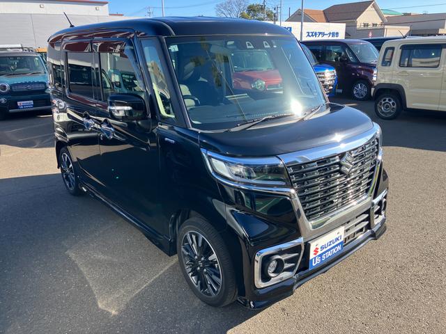 スペーシアカスタム ＨＹＢＲＩＤ　ＸＳ　２型　全方位カメラ　８インチカーナビ　マイルドハイブリッド　前後衝突被害軽減ブレーキ　前後録画トライブレコーダー（2枚目）