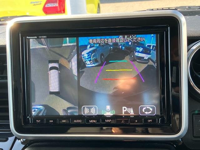 スペーシアカスタム ＨＹＢＲＩＤ　ＸＳ　２型　全方位カメラ　８インチカーナビ　マイルドハイブリッド　前後衝突被害軽減ブレーキ　前後録画トライブレコーダー（12枚目）