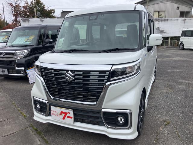 スペーシアカスタム ハイブリッドXS 4WD ドライブレコーダー ETC フロントカメラ サイドカメラ 両側電動スライドドア TV クリアランスソナー レーンアシスト 衝突被害軽減システム LEDヘッドランプ スマートキー(12枚目)