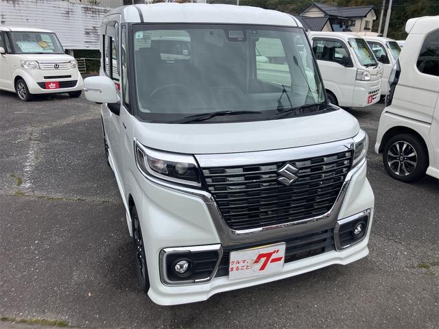 スペーシアカスタム ハイブリッドXS 4WD ドライブレコーダー ETC フロントカメラ サイドカメラ 両側電動スライドドア TV クリアランスソナー レーンアシスト 衝突被害軽減システム LEDヘッドランプ スマートキー(14枚目)