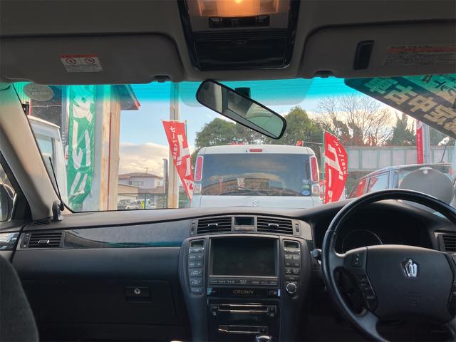 クラウン アスリートi-Four 4WD ETC オートクルーズコントロール バックカメラ ナビ TV アルミホイール オートライト HID AT スマートキー 盗難防止システム CD MD 記録簿 衝突安全ボディ ABS ESC(2枚目)