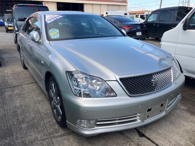 クラウン アスリートi-Four 4WD ETC オートクルーズコントロール バックカメラ ナビ TV アルミホイール オートライト HID AT スマートキー 盗難防止システム CD MD 記録簿 衝突安全ボディ ABS ESC(13枚目)