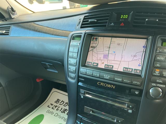 クラウン アスリートi-Four 4WD ETC オートクルーズコントロール バックカメラ ナビ TV アルミホイール オートライト HID AT スマートキー 盗難防止システム CD MD 記録簿 衝突安全ボディ ABS ESC(24枚目)