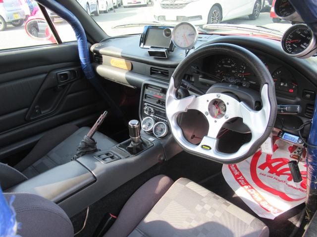 カプチーノ ベースグレード　ベースグレード（２名）　車高調　社外マフラー　ＤＩｆｉ水温計　ブースト計　油圧計　油温計　Ｐｉｖｏｔ回転数メーター　前置きインタークーラーターボ　社外エアクリーナー　ロールバー　純正アルミホイール（10枚目）