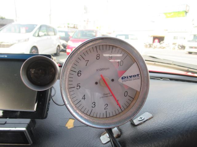 カプチーノ ベースグレード　ベースグレード（２名）　車高調　社外マフラー　ＤＩｆｉ水温計　ブースト計　油圧計　油温計　Ｐｉｖｏｔ回転数メーター　前置きインタークーラーターボ　社外エアクリーナー　ロールバー　純正アルミホイール（19枚目）